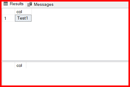 Picture showing that values is not inserted in any of the table because the transaction fails